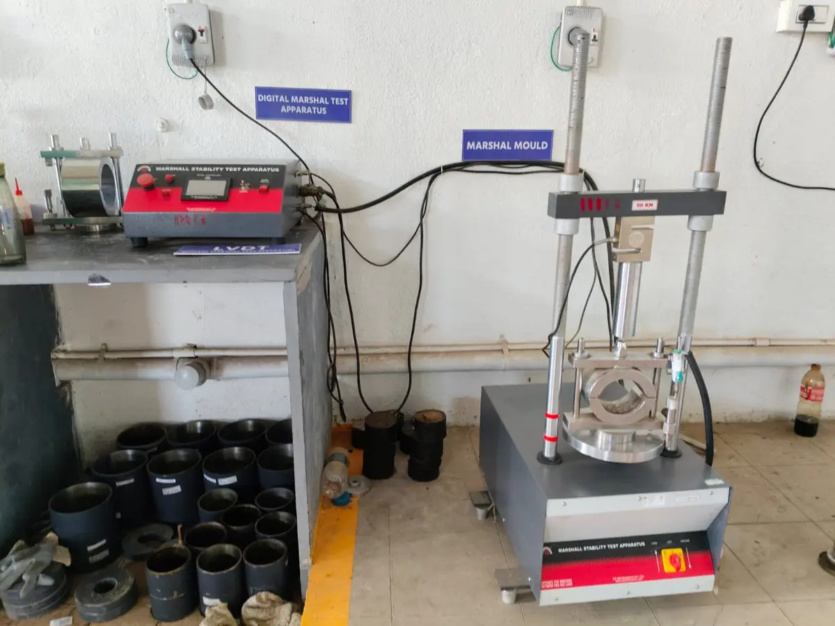 Calibrated laboratory apparatus for concrete mix design checks