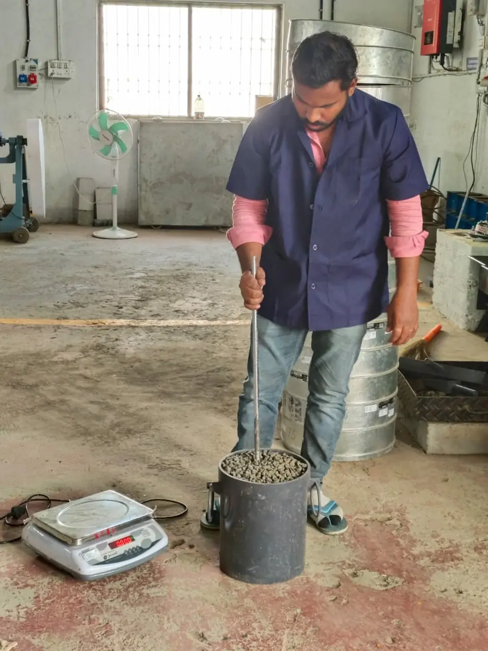 Precision chemical and mechanical testing of cement in laboratory